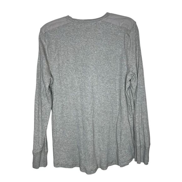 Lauren Ralph Lauren Women’s Gray Long Sleeve Ribbed Half Zip Tee Top 2X - Picture 8 of 8